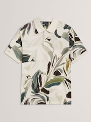 Поло из 100% хлопка с принтом Ted Baker Kivem - Image 6 of 6