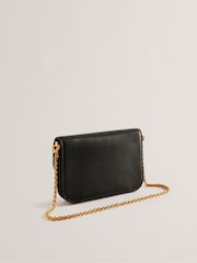 Ted Baker Black Kkaysa Polished Small Leather Cross-Body Bag - Image 3 of 5