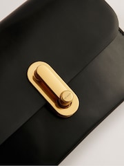 Ted Baker Black Kkaysa Polished Small Leather Cross-Body Bag - Image 4 of 5
