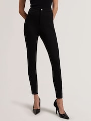 Ted Baker Black Felinda Fly Front Stretch Leggings - Image 2 of 6
