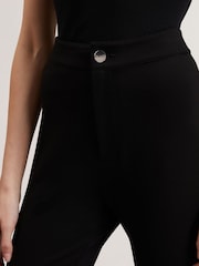 Ted Baker Black Felinda Fly Front Stretch Leggings - Image 3 of 6