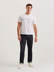 Ted Baker Portra Branded 100% Cotton T-Shirt - Image 2 of 7