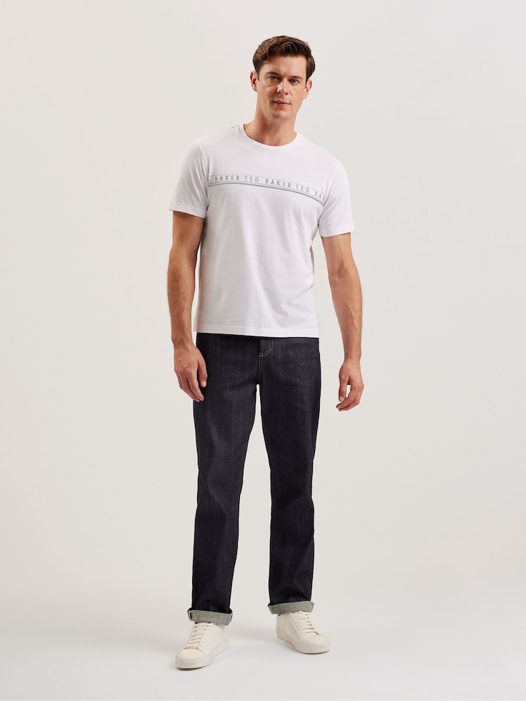 Ted Baker Portra Branded 100% Cotton T-Shirt - Image 2 of 7