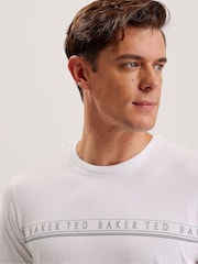 Ted Baker Portra Branded 100% Cotton T-Shirt - Image 3 of 7