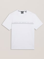 Ted Baker Portra Branded 100% Cotton T-Shirt - Image 5 of 7