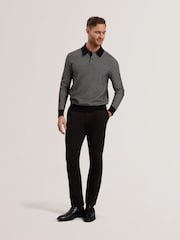 Ted Baker Ardo Small Stitch Knitted 100% Cotton Polo Shirt - صورة 2 من 6