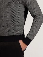 Ted Baker Ardo Small Stitch Knitted 100% Cotton Polo Shirt - صورة 3 من 6