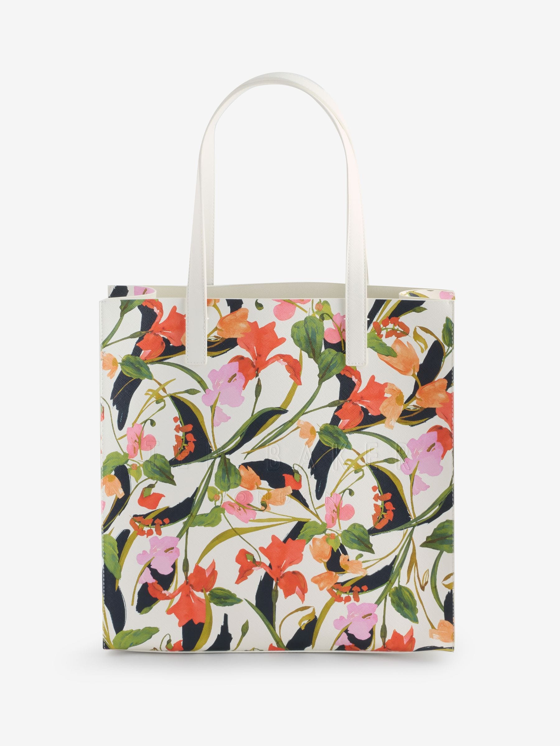 Ted Baker Cream Flowela Floral Printed Medium Icon Bag