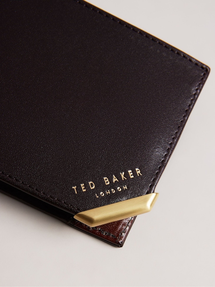 Ted Baker Kornerr Brieftasche mit Münzfach und Ecke aus Metall - Bild 2 von 4