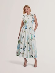 Платье-миди без рукавов с принтом Ted Baker Giolia - Image 2 of 6