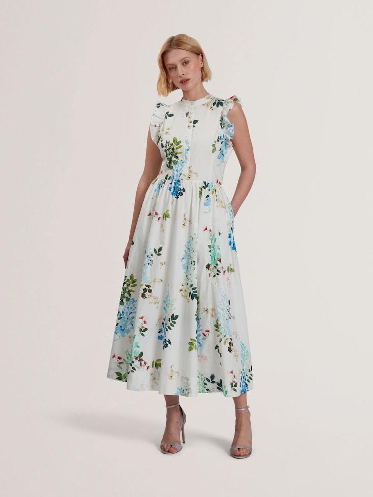 Платье-миди без рукавов с принтом Ted Baker Giolia - Image 2 of 6