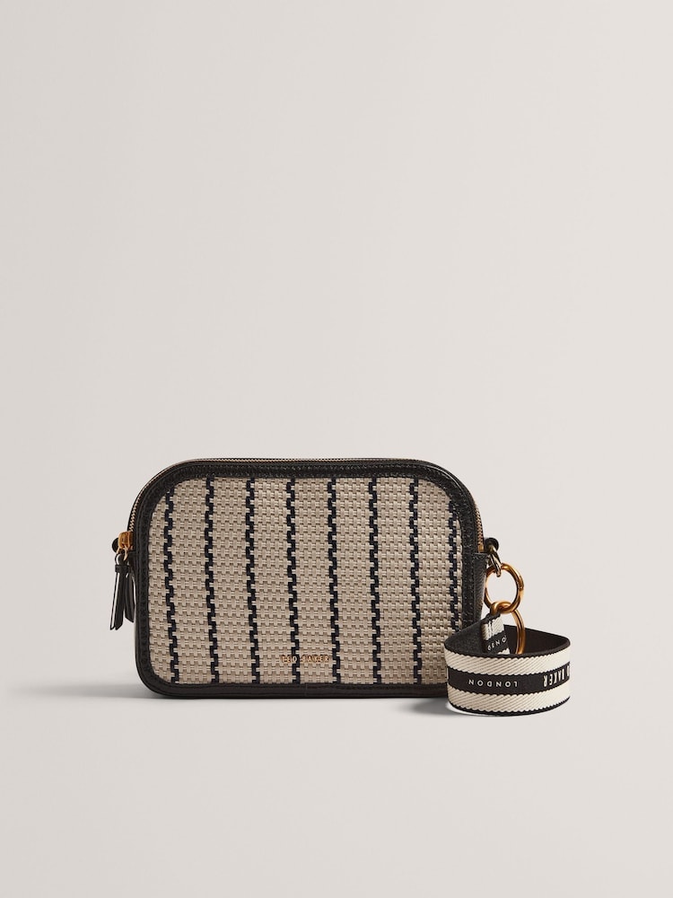 Ted Baker Navy Rivea-Woven Webbing Camera Bag - Image 1 of 8