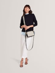 Ted Baker Navy Rivea-Woven Webbing Camera Bag - Image 8 of 8