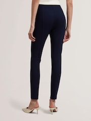 Ted Baker Blue Felinda Fly Front Stretch Leggings - Image 4 of 6