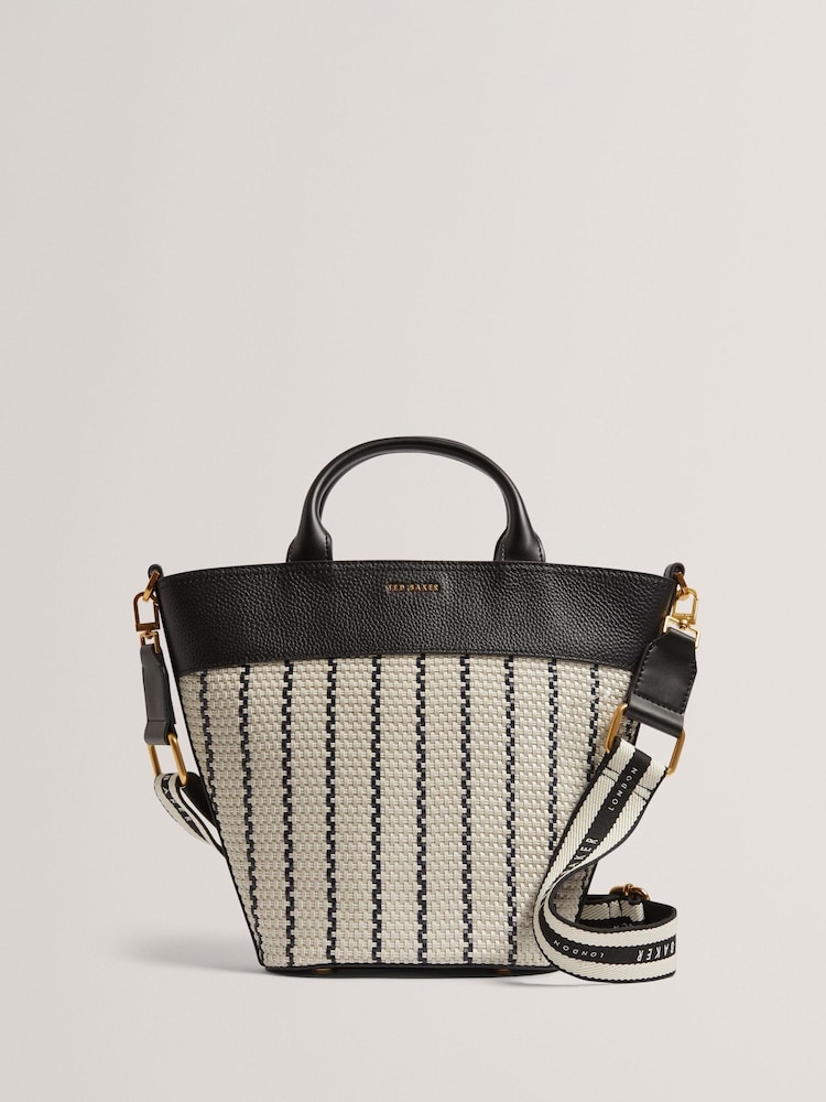 Ted Baker Blue Riveri-Woven Webbing Bucket Bag - Image 1 of 5