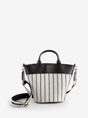 Ted Baker Blue Riveri-Woven Webbing Bucket Bag - Image 2 of 5