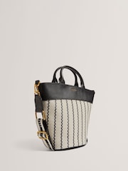 Ted Baker Blue Riveri-Woven Webbing Bucket Bag - Image 3 of 5