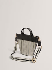 Ted Baker Blue Riveri-Woven Webbing Bucket Bag - Image 4 of 5