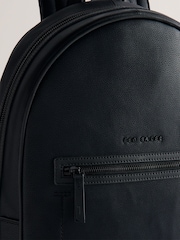 Ted Baker Black Lansen Leather Backpack - Image 3 of 4