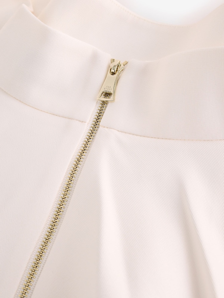 Ted Baker White Laguuna-Printed Ottoman Midi Skirt - Image 4 of 4