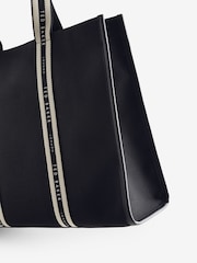 Ted Baker Black Georjey Branded Webbing Canvas Tote Bag - Image 7 of 7