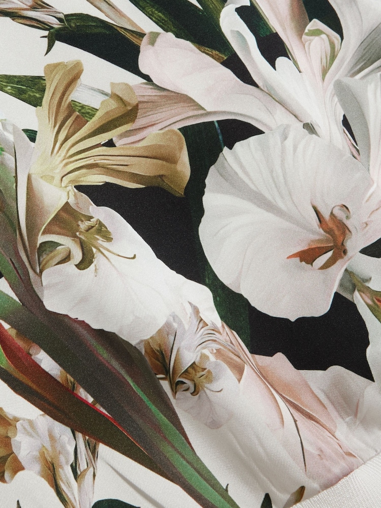 Ted Baker White Liilea-Printed Woven Front Tank Top - Image 6 of 6
