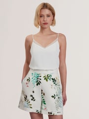 Ted Baker White Lulea-Chiffon Insert Cami Top - Image 1 of 5