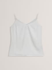 Ted Baker White Lulea-Chiffon Insert Cami Top - Image 4 of 5