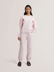 Ted Baker Pink Stiila Branded 100% Cotton Sweatshirt - Image 2 of 6