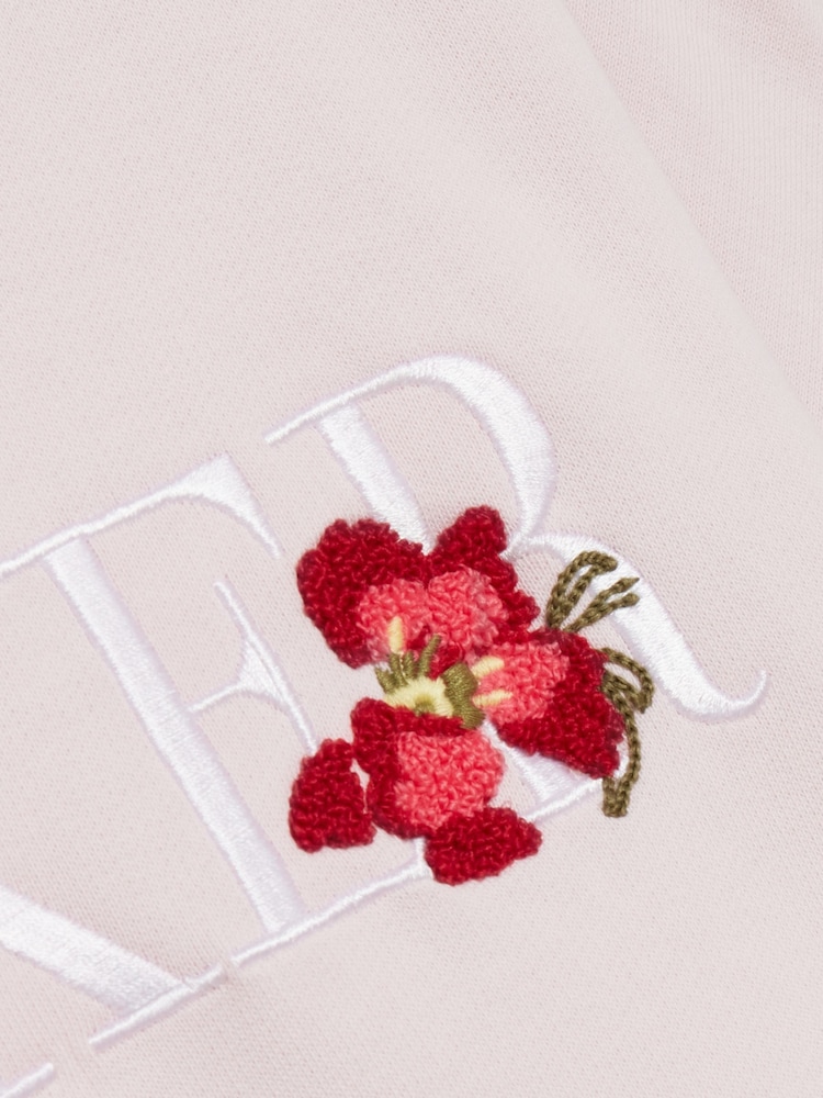 Ted Baker Pink Stiila Branded 100% Cotton Sweatshirt - Image 6 of 6