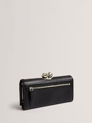 Ted Baker Black Large Roosali Rose Detail Leather Bobble Purse - Image 3 of 4
