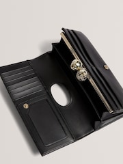 Ted Baker Black Large Roosali Rose Detail Leather Bobble Purse - Image 4 of 4