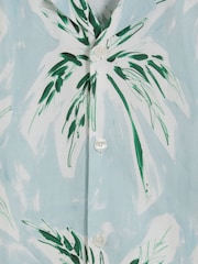 Ted Baker Regular Boche Short Sleeve Tropical Print Palm Tree Polo Shirt - صورة 6 من 6