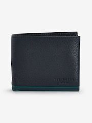 Ted Baker Black Grantts Stripe Leather Wallet - Image 1 of 5