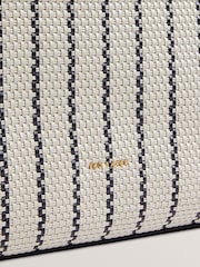 Ted Baker White Riveren-Woven Webbing Large Shopper Bag - Image 2 of 4