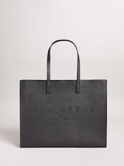 Ted Baker Black Sukicon-Crosshatch East West Icon Bag - Image 1 of 5