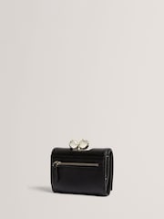 Ted Baker Black Small Roosa Rose Detail Leather Bobble Purse - Image 3 of 4