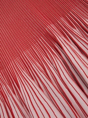 Ted Baker Red Lilyo Textured Stripe Flippy Skirt Mini Dress - Image 5 of 5