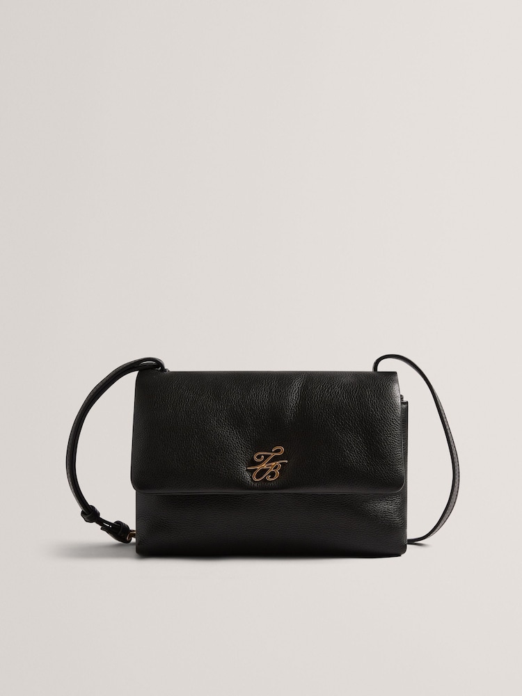 Ted Baker Black Marrisa Padded Leather Cross-Body Bag - Image 1 of 4