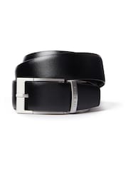 Ted Baker Black Connary Reversible Leather Belt - Image 1 of 4