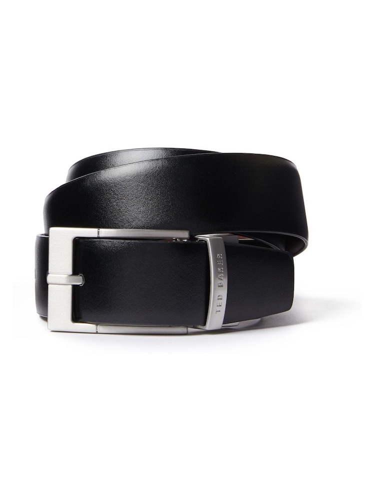 Ted Baker Black Connary Reversible Leather Belt - Image 1 of 4