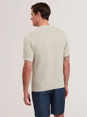 Ted Baker Lain 100% Cotton Textured T-Shirt - Bild 4 von 6