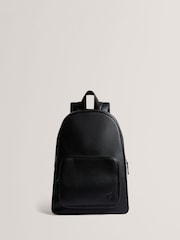 Ted Baker Black Tairone PU Script Backpack - Image 1 of 4