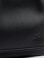 Ted Baker Black Tairone PU Script Backpack - Image 4 of 4
