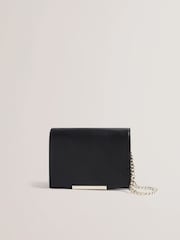 Ted Baker Black Rousen Bar Detail Leather Crossbody Bag - Image 1 of 4