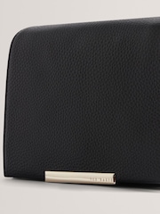 Ted Baker Black Rousen Bar Detail Leather Crossbody Bag - Image 3 of 4