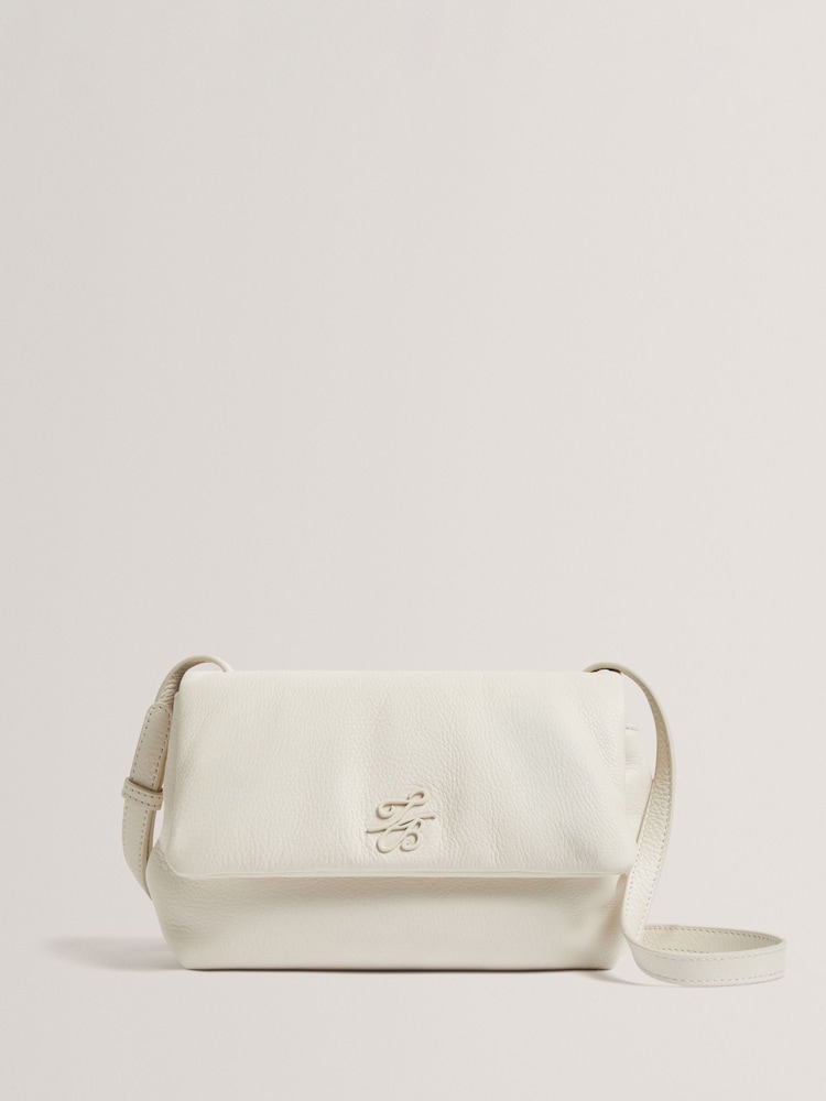 Ted Baker White Marrisa Padded Leather Cross-Body Bag - Image 1 of 4