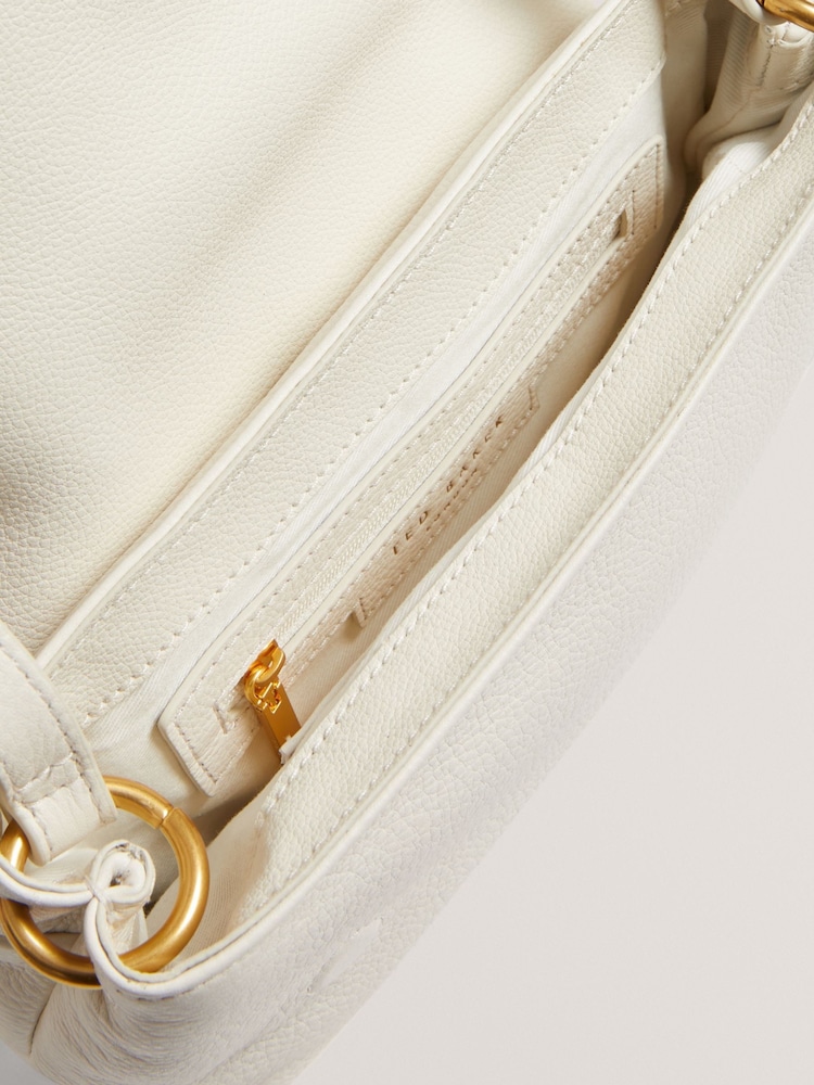 Ted Baker White Marrisa Padded Leather Cross-Body Bag - Image 4 of 4