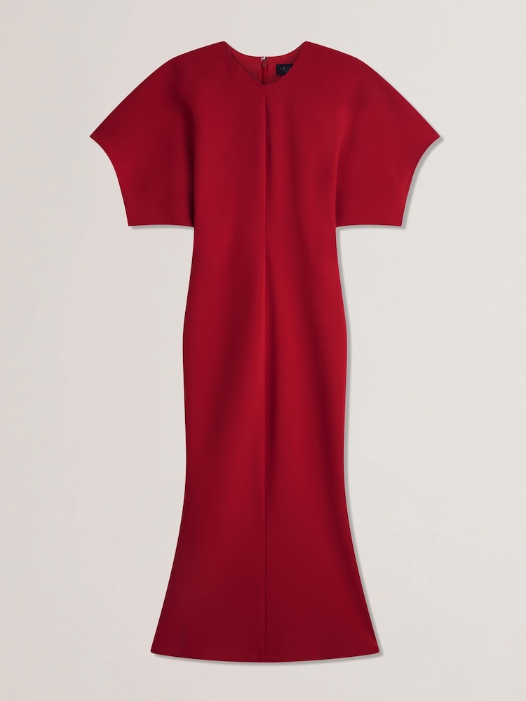Ted Baker Red Carnil-Tailored Longline Dress - Image 4 of 5
