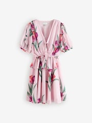 Ted Baker Merieli V-Neck Waisted Mini Dress - Image 4 of 11